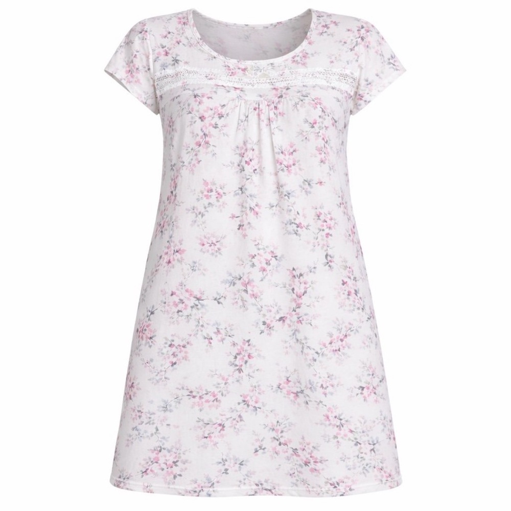Soft feminine Laura Ashley nightgown featuring a delicate floral print size L